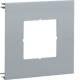 Hager BRA1201A60ELN Trim panel 1-way a=60 mm for UP without frame Alu OT120 mm anodized