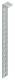 Niedax GRHS30/1000F wire mesh hanging handle 30x1000mm hot-dip galvanized