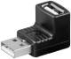 Goobay 68920 USB 2.0 Hi-Speed ??Adapter - USB 2.0 connector (Type A)> USB 2.0 port (Type A) 90 °