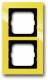 Busch Jaeger 2CKA001754A4335 BJ 1722-285 Abdeckrahmen 2f Busch-axcent gelb