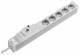 Rittal 7240280 DK Socket strip, CEE 7/3 (type F), 5-way, 250 V, 16 A, LHD: 482,6x44x44 mm, With FI switch