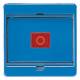 Jung 561GLBL Cover with glass blue, 561 red rocker GL BL Series ST 550