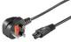 Goobay 96046 Power cord 1.8m, Black - British 3-pin plug (Type G, BS 1363)> Appliance socket C5