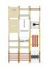 Hager UF53WG1-LS Wandler- und Messfeld, Univ. N, NAR: NH1, Sich. Unterteil