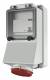 Mennekes 7312 16A5P 6H400V Wanddose IP44 mit FI-SCHALTER