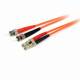 StarTech.com 1m Multimode 62.5/125 Duplex Fiber Patch Cable LC - ST - LC Male Network