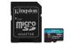 Kingston SDCG4/128GB 128GB microSDXC Canvas Go Plus Gen4 200MB/s A2 U3 V30 Card + Adapter