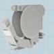 ZVK EasyLan DIN rail ECO side cover (2 pieces) CKVHECOSTL