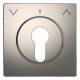 Merten MEG3883-6050 central plate roller shutter touch-latch insert nickel metal.