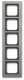 Busch Jaeger 2CKA001754A4687 BJ 1725-270 cover frame platinum Busch-axcent frame Busch-axcent