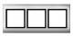 Merten 400360 3-fold aluminum frame, AQUADESIGN