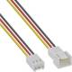InLine® Lüfterkabel Verlängerung, 3pol Molex Stecker/Buchse, Tachosignal, 2m