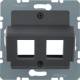 Berker 14631606 BER Zentralplatte für AMP Modular Jacks