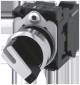 Siemens 3SU11502BF603BA0 3SU1150-2BF60-3BA0 Knebelschalter beleuchtbar 22 mm rund schwarz weiß 1S