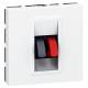 Legrand 078751 Lautsprecherdose 1-fach 2-modulig Mosaic ultaweiß