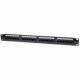 INTELLINET Cat6 Patch Panel 24 ports RJ45 UTP 2U Blacks meets 19i rackmount standard