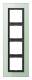 Jung LSP984GLAS Frame 4-fold, LSP 984 GLASS