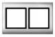 Merten 400260 AQUADESIGN frame, double aluminum