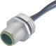Murrelektronik 7000-17161-9730020 M12 Steckverbinder Flansch A-kodiert VWM PUR-Litzen 0,2 m