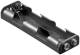 Goobay 11985 4x AA (Mignon) Batteriehalter mit Druckknopf