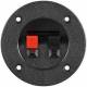 Goobay 11253 Speaker terminal - 2 pole. Terminal block red / black, round for flush mounting