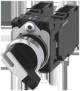 Siemens 3SU11502CF601NA0 3SU1150-2CF60-1NA0 knob switch, 22 mm, round, metal, high gloss