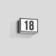 BEGA Gantenbrink 24606AK3 house number light for indoor and outdoor use silver 3000K