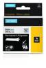 Dymo Label Tape - Permanent Adhesive - 9 mm Width x 5.50 m Length - Rectangle - Black, Transparent
