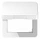 Jung CD590KLWW Hinged cover for 50x50 mm devices, CD 590 WW KL alpine white