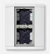 Siedle KSA 602-0 DG Kommunik.-Display Ap 2Module 231mm Dunkelgrau-Glimmer 039543