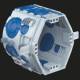 Kaiser 1555-26 UP device connection box UP¹ ECON® Fix airtight with clamp ribs