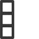 Hager WAD7300BM frame 3-piece C.1 night black matte