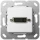 GIRA 564403 DVI (24+5) Gender Changer Einsatz Reinweiß