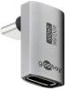 Goobay 74442 USB-C adapter vertical 90° long, USB4, USB-C > USB-C
