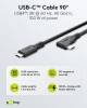 Goobay USB-C™-Kabel 90°, USB4™, 1 m, schwarz, 1 m - 100 W