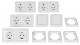 Schalter und Steckdosen Set McPower Cup ''Standard'', 20-teilig, weiß