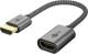 Goobay Ultra High-Speed HDMI-Flexadapter 8K/60 Hz schwarz-silber 0,1 m