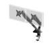 IIYAMA Stylish flexible deskmount for dual monitor with mechanical spring for monitors up to 32inch 12kg Pivot Bearing head