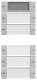 GIRA 2145015 rocker set 5f Plus (2+3) BSF System 55 clear/grey w