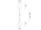 MoltoLuce 684-00606054955dv1 DARK NIGHT XS HÄNGELEUCHTE aus Aluminium weiß matt