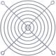 InLine® Lüftergitter Metall, verchromt, 120 x 120 mm, silber