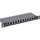 InLine® Patchfeld Cat.6A 12-fach 25,4 cm ( 10 Zoll ) 0,5HE schwarz, RAL9005