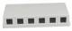 Patch Panel 6xTP, CAT6A, incl.Keystone Short, Aufputz ABS, Weiss, Synergy 21,