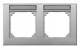 Merten 472260 472 260 M-PLAN-Frame 2-gang, horizontally labeled aluminum