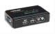 Intellinet 157025 2-Port compact KVM switch USB, compact, with cables and audio support