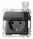 Merten MEG2315-0414 Socket outlet BRS, Klappd. STATEMENTS. various. anthracite Sys.M