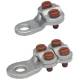 Klauke 586R10BK crimp cable lug stamped 35–50 mm² M10 4 bronze screws bare