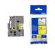 Brother TZES651 Label Tape - 25.40 mm Width - Thermal Transfer - Black, Yellow - Polyethylene