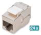 DIGITUS CAT 6A compact body Keystone module shielded tool free connection 24 pcs.