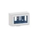GGK 16719 Leerdose 2-fach MINI 10x20L9010 Kunststoff hfr alpinweiß